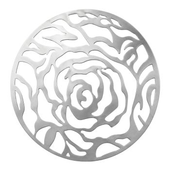 Rose Charger Plate (Silver)