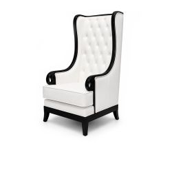 Empire ArmChair White Black