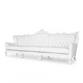 Empress 3-Pc Sofa White