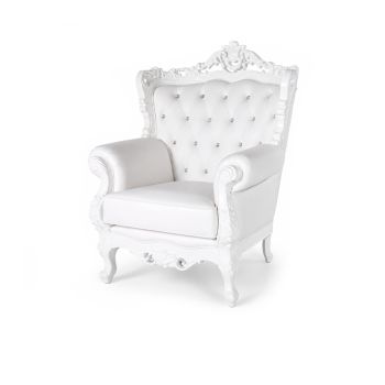 Empress ArmChair White