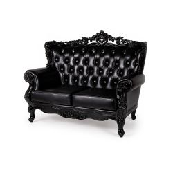 Empress Love Seat Black
