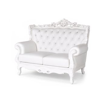 Empress Love Seat White