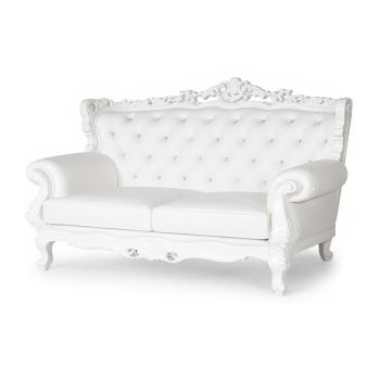 Empress Sofa White