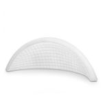 White inflatable event arch with smooth curved design, modern decorative structure ideal for entrances, photo backdrops, and special event styling