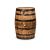 Rustic Barrel (Natural Wood)