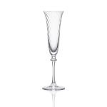 Mila champagne glass with elegant twisted design