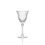 Mila white wine glass with twisted detail