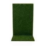 Single-sided 4x8 artificial hedge wall with dense green foliage and base support, freestanding greenery backdrop for weddings and events.