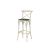GH Coco Barstool White - Black Seat Pad