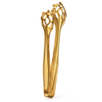 Tongs Large Gold With Hole