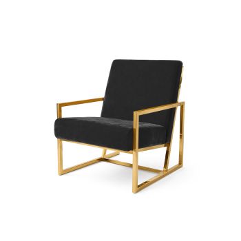 Reflection Rain Armchair Gold Black