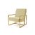 Reflection Rain Armchair Gold Ivory