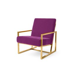 Reflection Rain Armchair Gold Magenta
