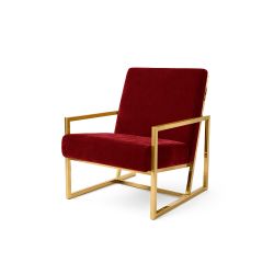 Reflection Rain Armchair Gold Red