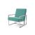 Reflection Rain Armchair Silver Tiffany Blue