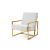 Reflection Rain Armchair Gold White
