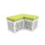 Maze Bench (L-Shape) Lime Green