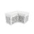 Maze Bench (L-Shape) White