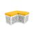 Maze Bench (L-Shape) Yellow