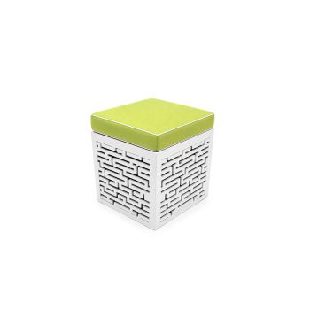 Maze Ottoman lime Green