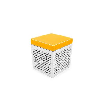 Maze Ottoman Yellow