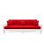 Maze Sofa 8' red