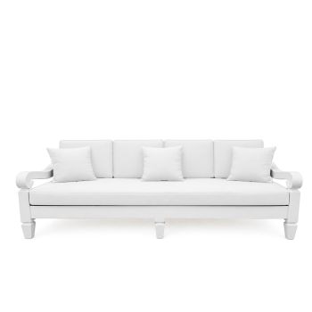 Maze Sofa 8' White