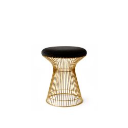 Wire Ottoman Gold - Black