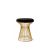 Wire Ottoman Gold - Black