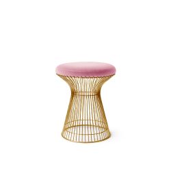 Wire Ottoman Gold - Pink