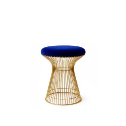 Wire Ottoman Gold - Royal Blue