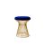 Wire Ottoman Gold - Royal Blue