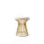 Wire Ottoman Gold - White