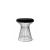 Wire Ottoman Silver - Black