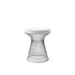 Wire Ottoman Silver - White