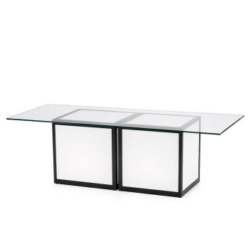 Skyline Dining Table 48”x96” Rectangular Glass Top