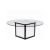 Skyline Dining Table 60” Round Glass Top