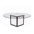 Skyline Dining Table 72” Round Glass Top