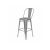 Urban Barstool Silver (With Back)
