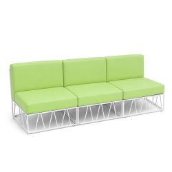 Sea-Breeze - Modular 3-Piece Sofa - Lime Green