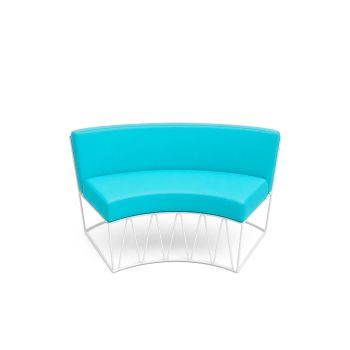 Sea-Breeze - Curved Lounge Chair - Turquoise