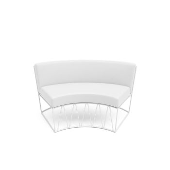 Sea-Breeze - Curved Lounge Chair - White
