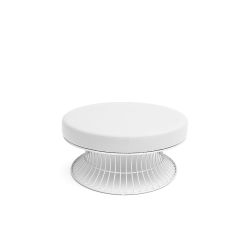 Sea-Breeze - Round Lounge Ottoman - White