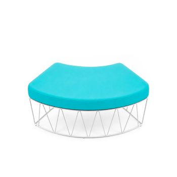 Sea-Breeze - Serpentine Ottoman - Turquoise