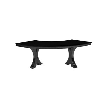 Reflection Dinning Table Serpentine (Electric Black)