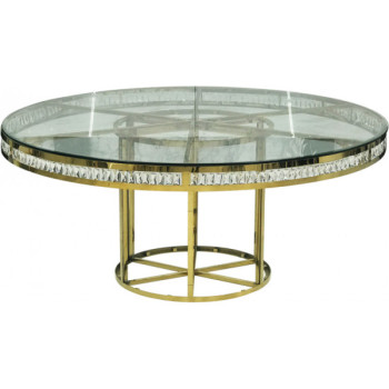 Reflection Crystal Dining Table Round 