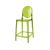 Ghost Barstool With Back Green (Round)