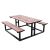 Picnic Table Wood With Aluminum Frame