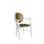 CHANDELLE® ARMCHAIR WHITE - CUSHION GOLD