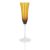 Solid Amber Champagne Glass